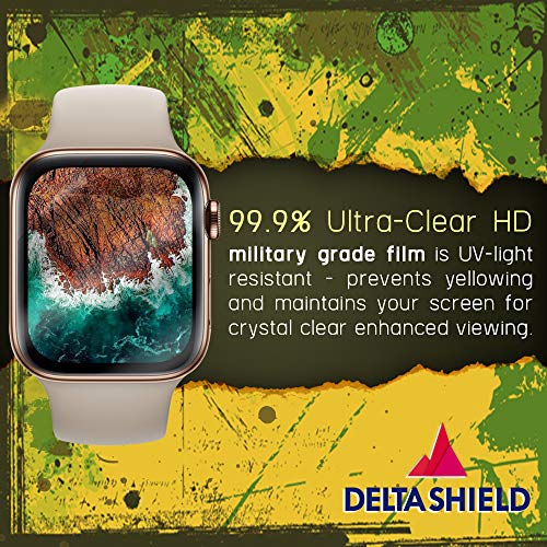 DeltaShield Screen Protector for Apple Watch Series 4 (40mm)(6-Pack)(Maximum Coverage) BodyArmor Ant - //coolthings.us