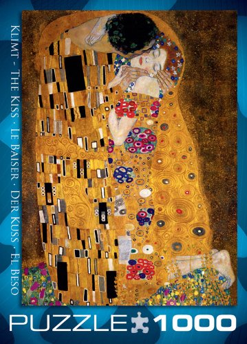 Gustav Klimt The Kiss 1000 Piece Jigsaw Puzzle by Eurographics