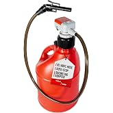 TERA PUMP 2nd Gen Gas Can Fuel Transfer Pump, Auto-Stop | Universal Spout Replacement, XL Intake Hose, For Gasoline, Diesel &amp; Kerosene