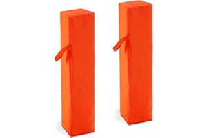 Joewuzun Football Pylons Football Field Markers End Zone Markers Sand Weighted Anchorless Football Endzone Pylons Football Accessories- Orange