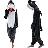 Snug Fit Unisex Adult Onesie Pajamas, Flannel Cosplay Animal One Piece Halloween Costume Sleepwear Homewear