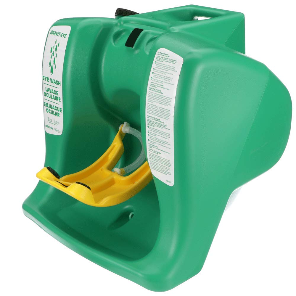 Sellstrom Eye Wash Station, Portable, Gravity Flow Emergency Washing, First Aid Equipment with 16 Gallon Tank, Dual Spray Heads for Worksite and Recreational Accidents, Meets ANSI, S90320: Science Lab Eye Wash Units: Industrial & Scientific