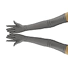 Ensnovo Adult Over Elbow 23.6" Stretch Long Spandex Opera Gloves DarkGray,Large