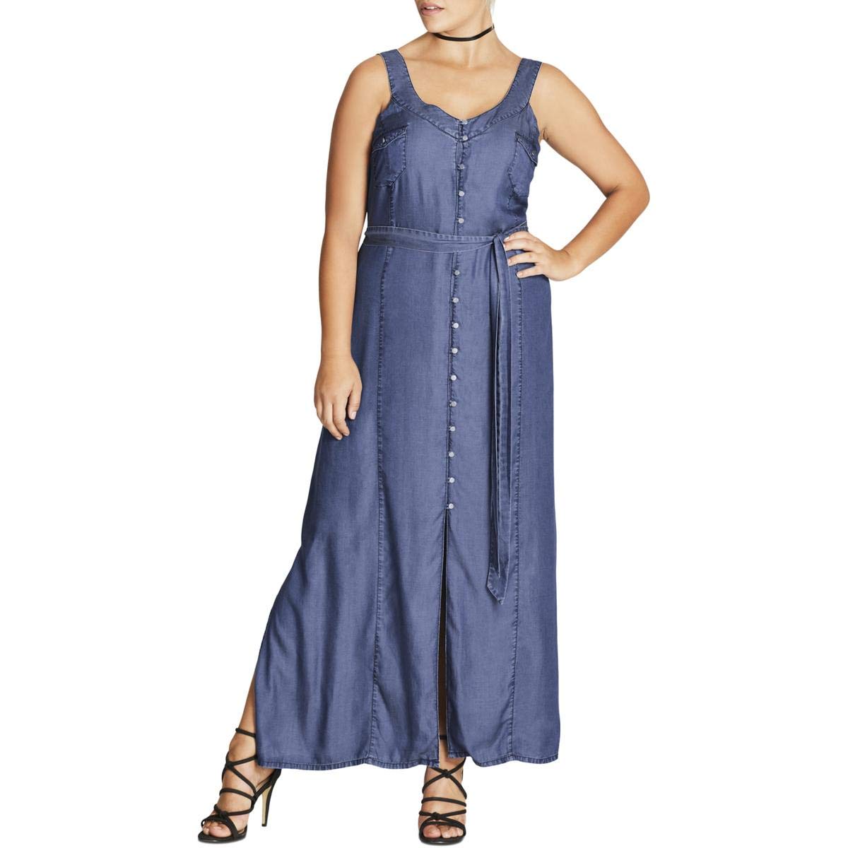 denim maxi dress amazon