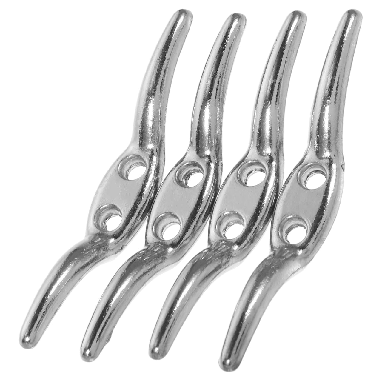 Ciieeo Blind Cord Cleats 4 Pack Metal Window Blind Cord Winder Hooks 2.56 Inch Safety Holders for Vertical Roller Blinds Management