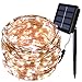 Solar String Lights - Solarmks Outdoor String Lights 150 LED Fairy Lights Waterproof White Copper Wire Lights,Ambiance lighting for Patio,Lawn,Xmas Tree,Christmas,Garden Decorations