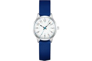 CIVO Womens Watch Nurse Analog Waterproof Silicone Strap Easy Read Luminous Dial Small Wristwatch - Nursing Watch with Second