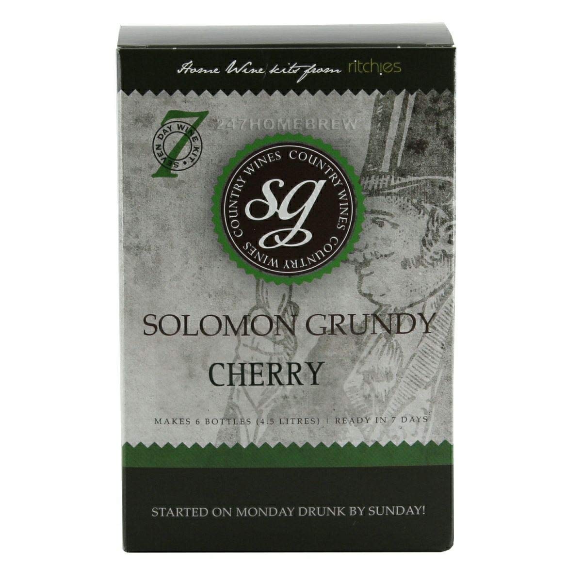 Solomon Grundy Cherry 7 Day Country Wine Kit - Makes 6 Bottles (4.5 litres)