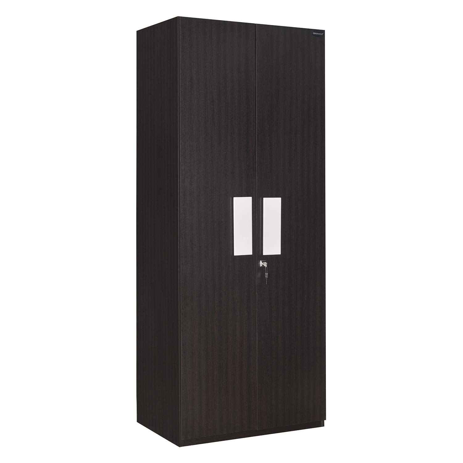 Nilkamal Gella 2 Door Wardrobe Dark Brown And Cream Amazon In