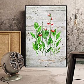 Floating Framed Canvas Wall Art for Living Room, Bedroom Plant Canvas Prints for Home Decoration Ready to Hang - 16x24 inches
