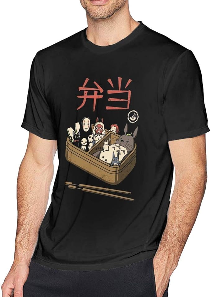 Fashion Personality Men's Cotton's T Shirts Bento Spirits Studio Ghibli