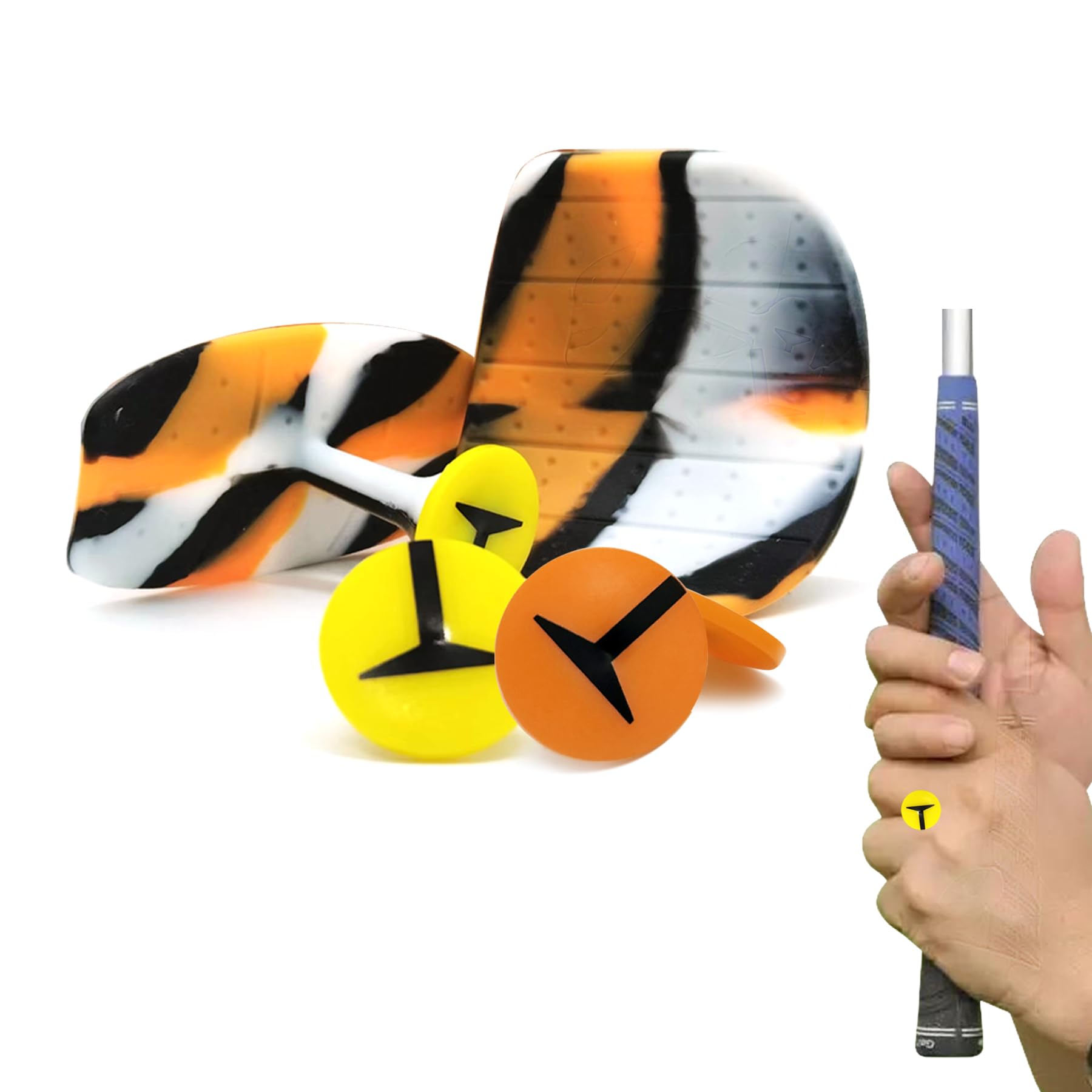 Photo 1 of MELE LINKS Golf Training Aid Golf Swing Trainer Tool Posture Golf Club Training Grip Pad for Outdoor Indoor Sports