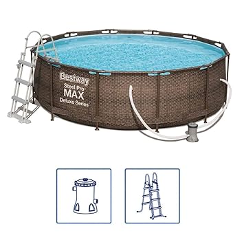Bestway Piscine Tubulaire Ronde Steel Pro Frame 366 X 100 M