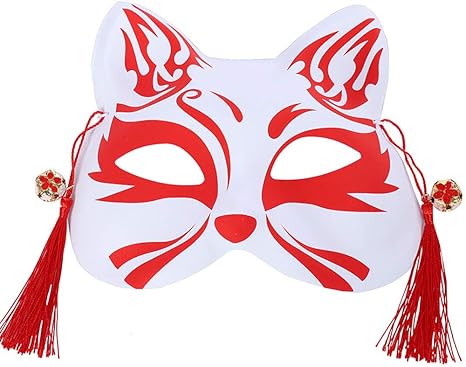 Amazon お面 仮面 狐面 きつねのお面 コスプレ 半面 仮装 猫マスク 和風 ハロウィン 飾り 文化祭 学園祭 夏祭り仮面 舞踏会 コスチューム小道具 コスプレ 仮装 通販