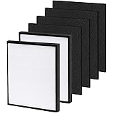 2+4 Pack Upgraded FLT5900 replacement filter j, Compatible with for air purifier AC5900WCA and AC5900WDLX filter,QCYZTL Replacement Filter for AC5900