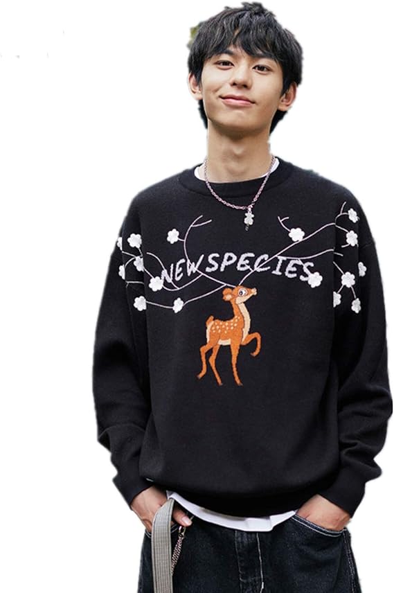 Amazon Cheshi ニット セーター メンズ 長袖 クルーネック ニットセーター カジュアル カットソー 暖かい 防寒 ケーブル編み カジュアル セーター 春秋冬 セーター 通販