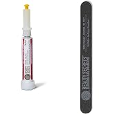 Beauty Secrets Drip &amp; Clog Proof Nail Glue (1 Pack) Bundled with Nail File Black Coarse 100 Grit by Beauty Secrets