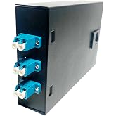 Fiber Optic Wall Mount Box with LC Couplers for Single Mode &amp; Multimode Fiber Optic Cable. | Fiber Box Enclosure for MPOE&rsquo;s, Network Rooms, and IDF Rooms. (LC 6 Strand OS1/OS2)