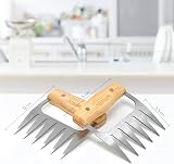 joeji's Kitchen Set of 2 Meat Shredder Bear Claws with Wooden Handles view 2