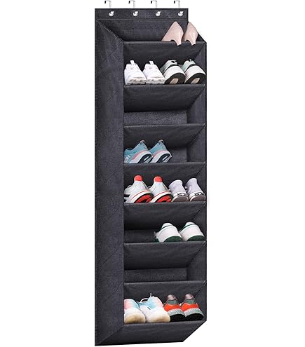 Hanging Closet Organizer STORAGE MANIAC Over-Door Shoe Organizer