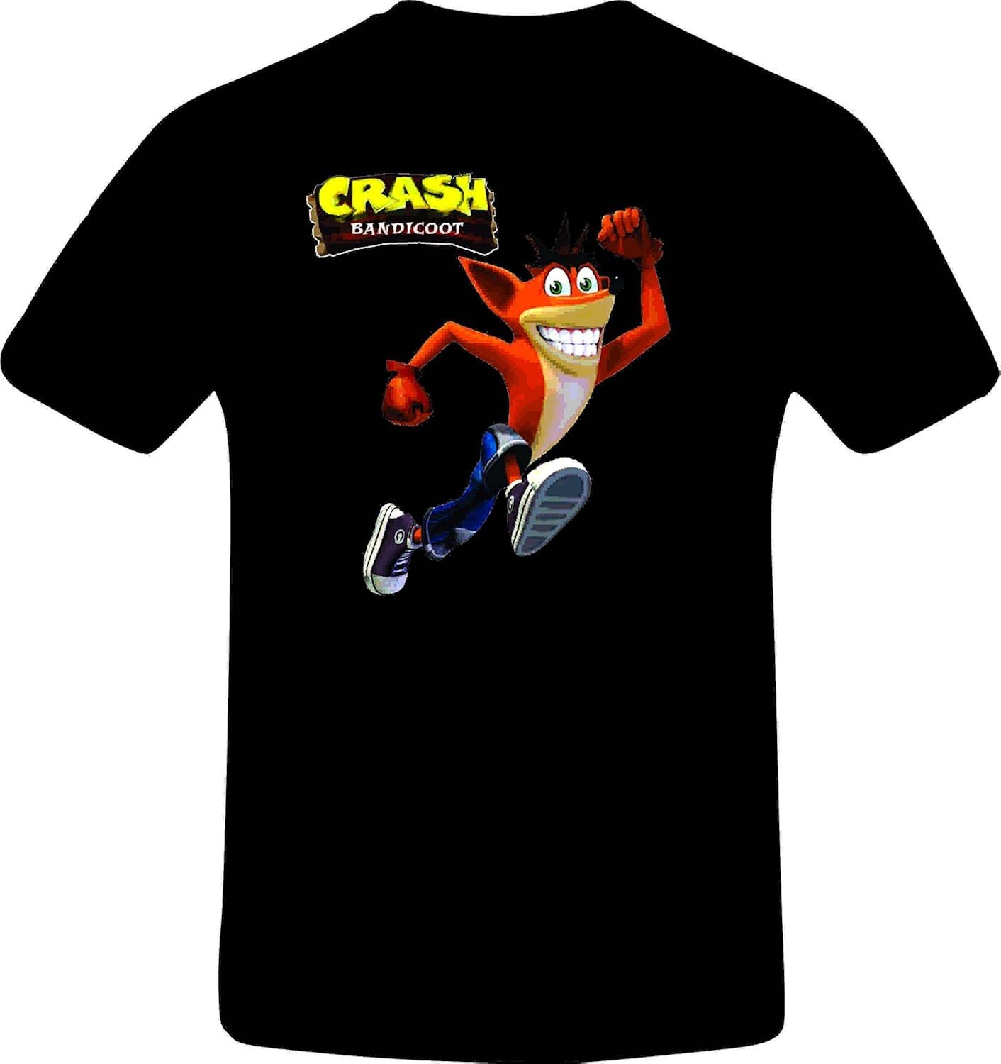 Crash Bandicoot Costum Tshirt (Medium, Black) Amazon.ca Clothing