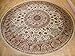 Stunning Silk Rug Persian Traditional Area Rugs Round Rugs Living Room Circle Rugs Luxury 6 Foot Silk Brand High Density Foyer Round Rug (Round Shape 5.5 Foot)