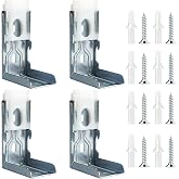 4 Pack Zebra Shades Mounting Brackets, Window Treatment Repair Kit - Heavy Duty Metal Blinds Bracket Support for 1-1/2"(38mm) Zebra Shades and Blinds