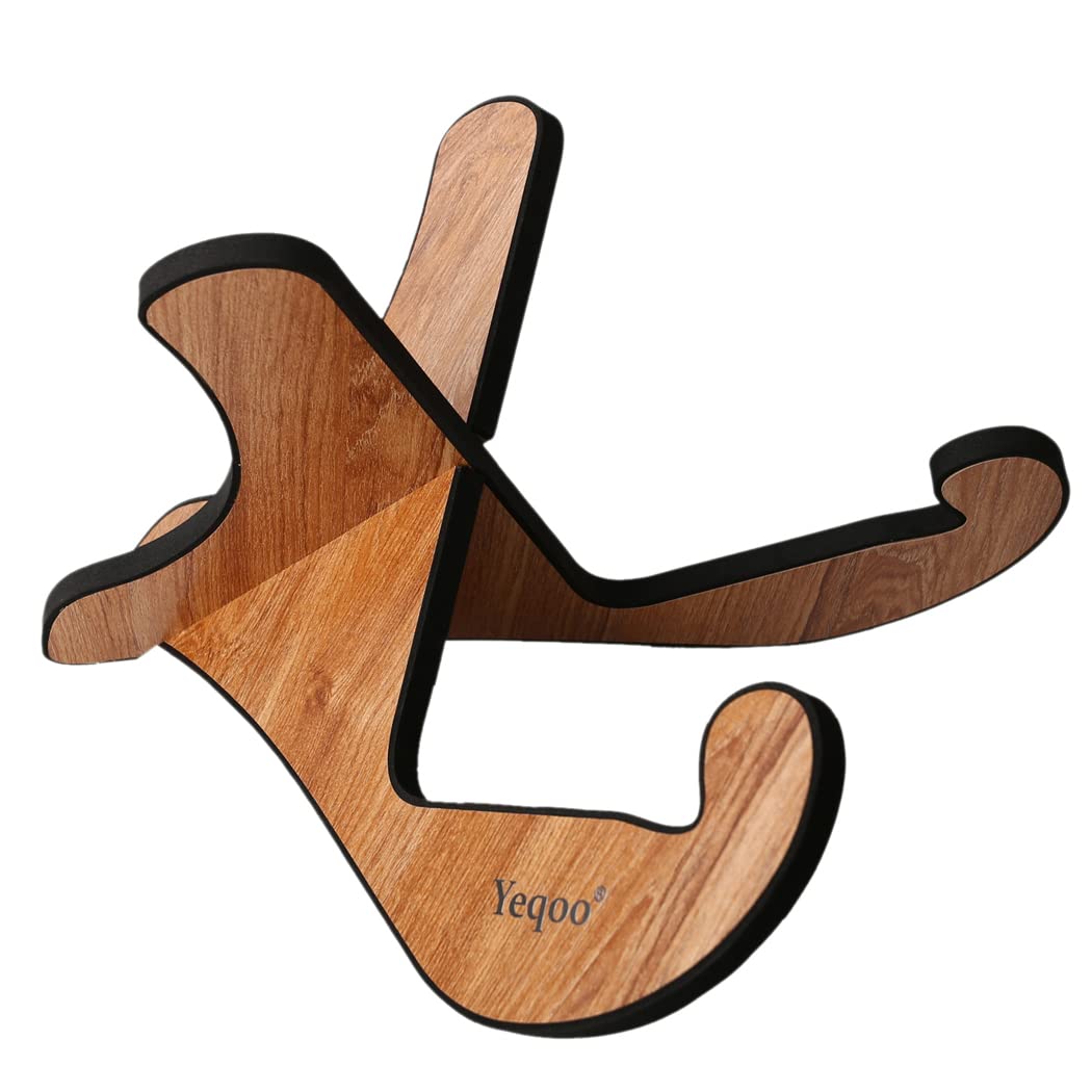 Yeqoo(R) Classic Acoustic Guitar/Ukukeke/Kalimba Wooden Stand holder (Large Size for Guitar)