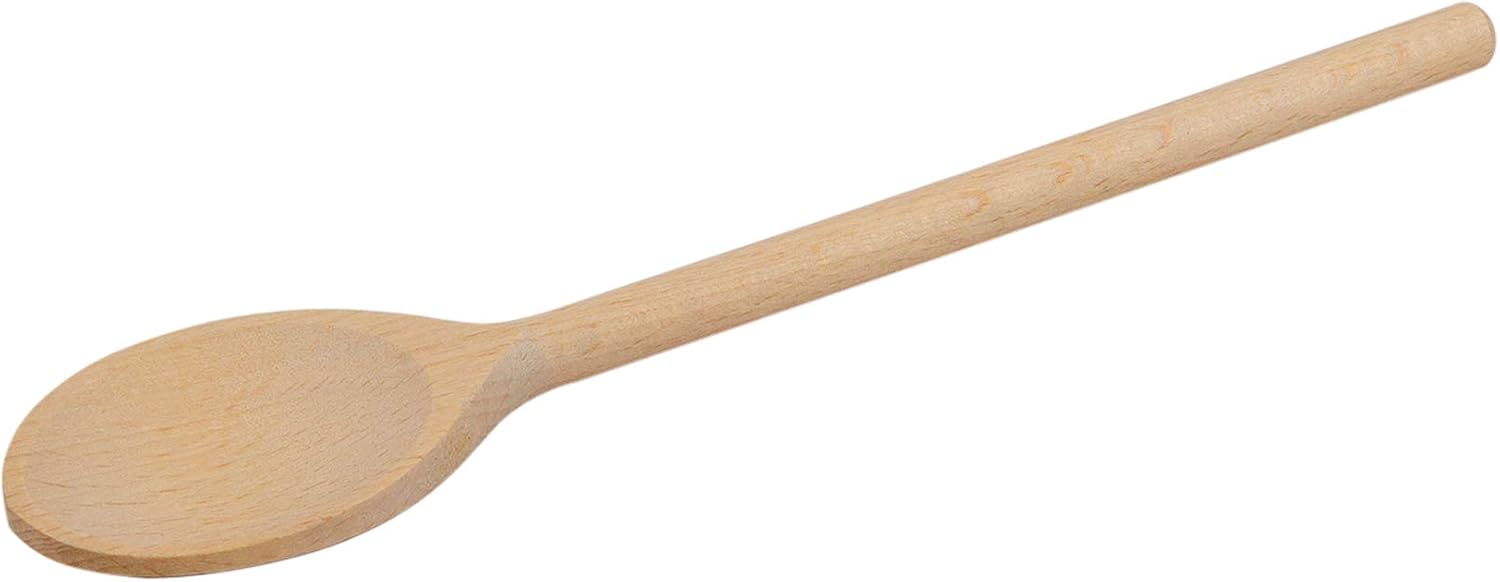 BICB 12-Inch Long Handle Wooden Cooking Mixing Oval Spoons, Beechwood (Set of 6): Home & Kitchen