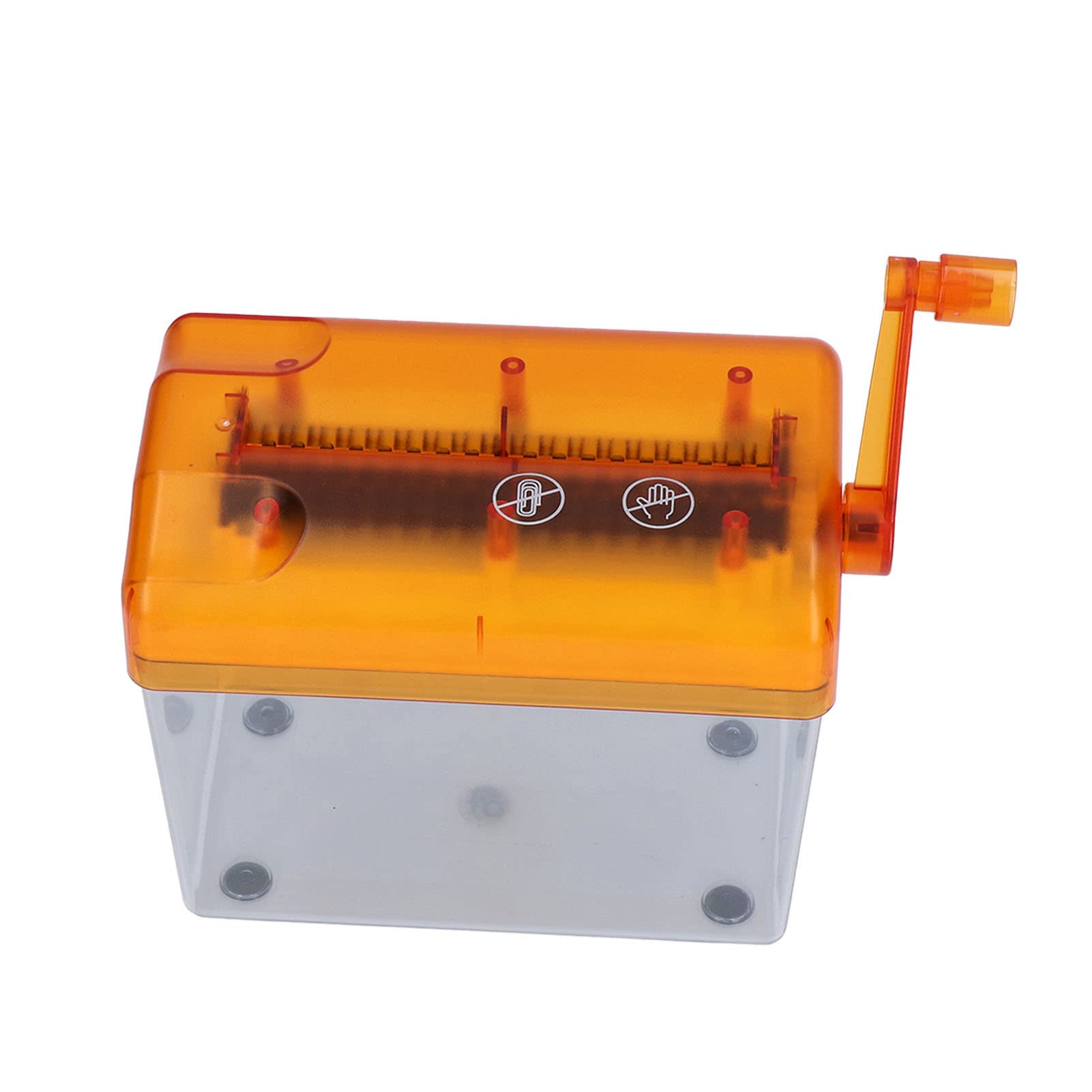 Manual Paper Shredder paper shredder Portable Manual Compact Structure Simple Operation Hand Crank Shredder Cross-Cut Paper and Credit Card Shredder Manual Shredders