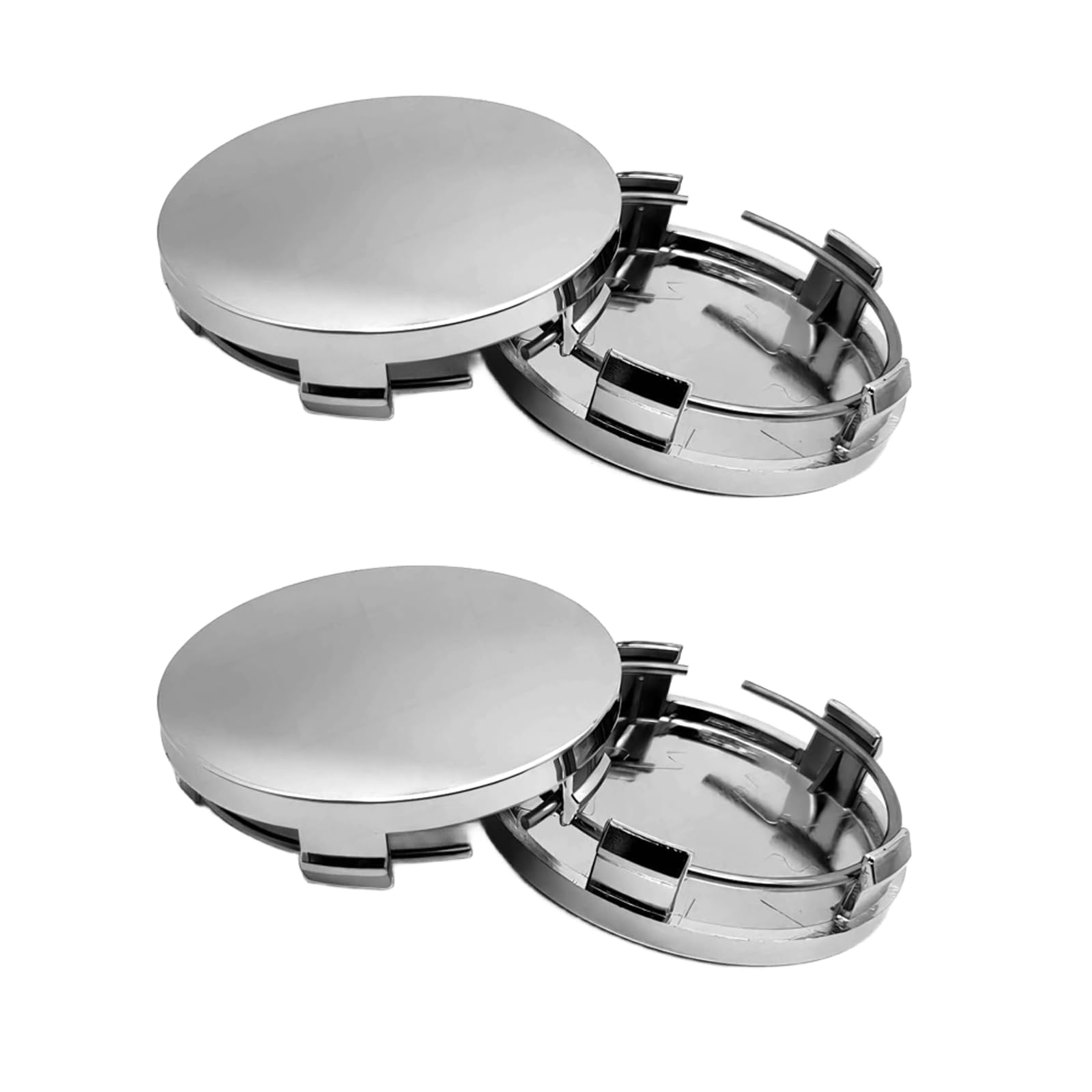 Photo 1 of YYTQP 4 PCS Car Wheel Hub Center Cap, 2.28" OD 2.12" ID Snap-in Vehicle Rim Hub Caps Accessories, Wheel Hub Cover, Automotive Wheel Protector for Most Cars (Silver)