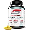 Granite Joint Care: Premium UC-II Collagen, Turmeric Curcumin C3, AKBA Boswellia + More - All-in-One Support for Joint Mobility, Comfort & Strength (60ct)