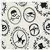 DII Oversized 20x20 Cotton Napkin, Black & White Halloween Portrait - Perfect for Halloween, Dinner Parties and Scary Movie Nights