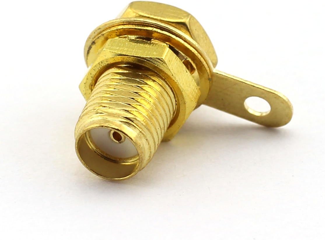 DGZZI 5Pack SMA Female RF Coaxial Adapter Panel Mount with Nut