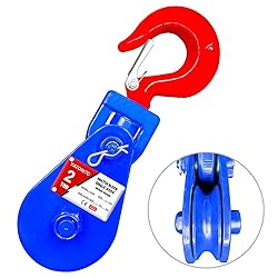 YATOINTO 2 ton Snatch Block with Hook, 3" Sheave