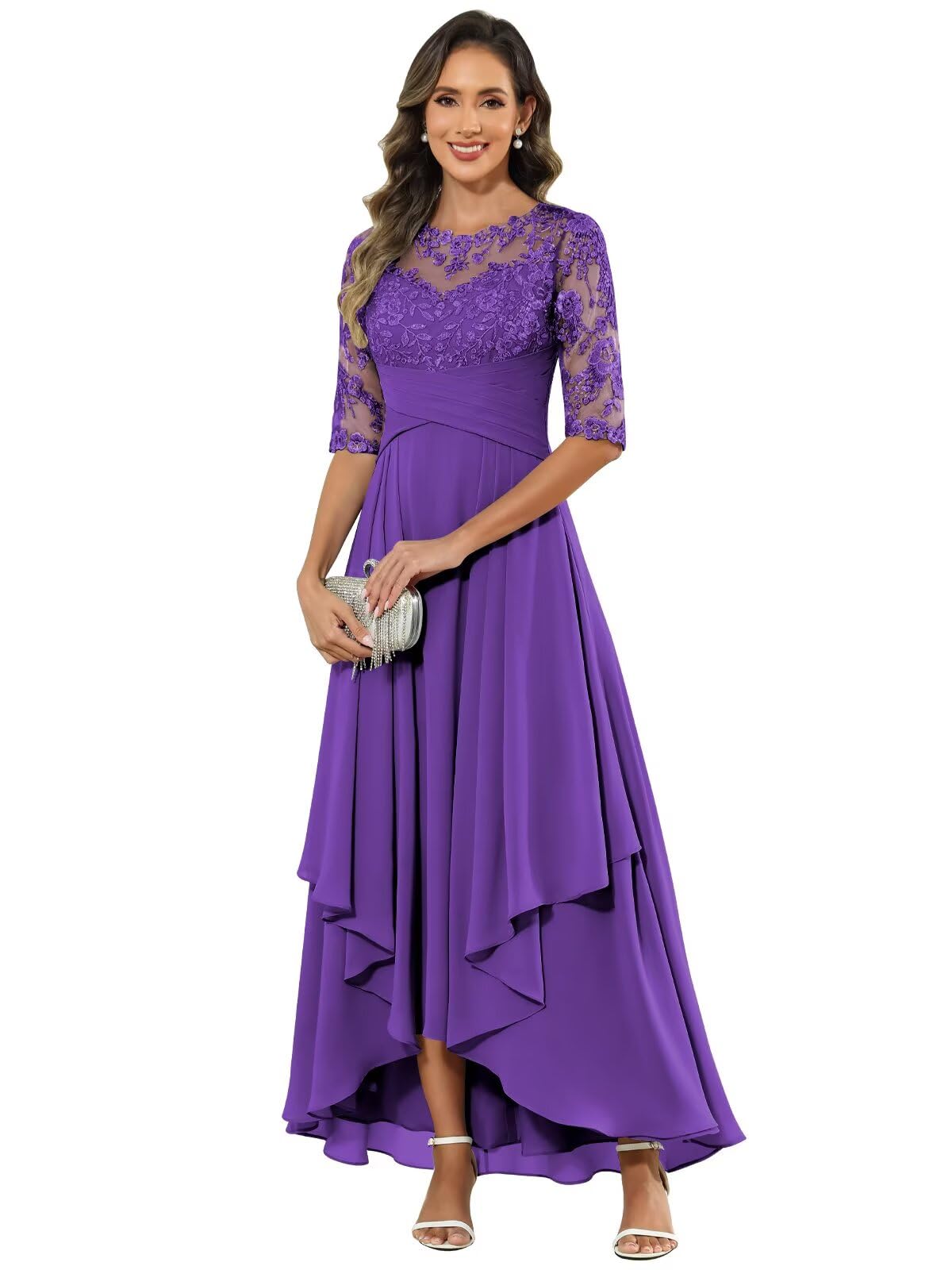 Sredhy Petite Mother of The Bride Dresses A Line