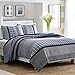 Nautica Home | Adleson Collection | 100% Cotton Quilted Accent Standard Sham, Envelope Closure, Pre-Washed for Added Softness, Easy Care Machine Washable, 20