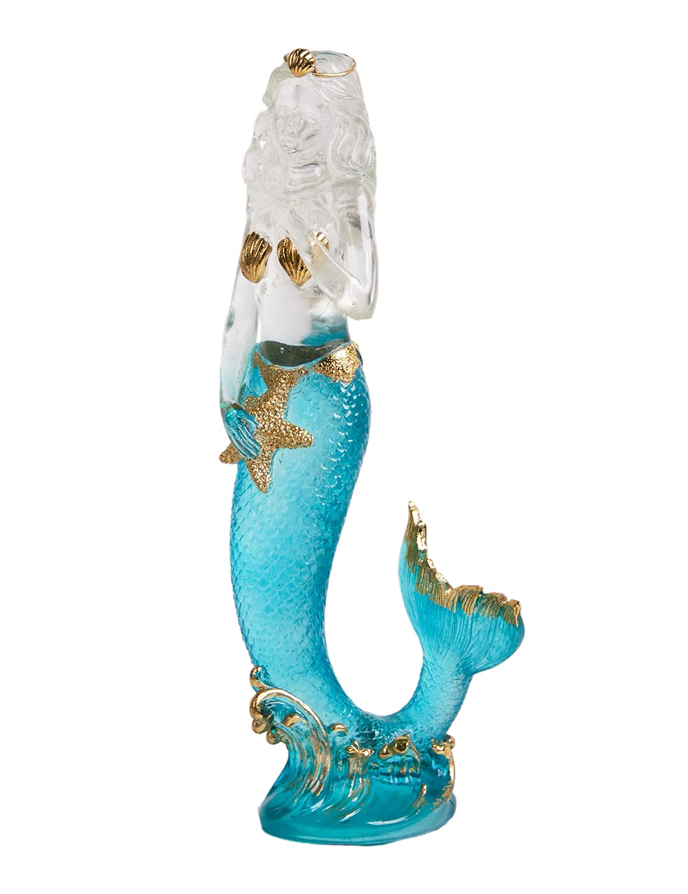 SEINHIJO Mermaid Figurine Sculpture Modern Decor Statue Lady Gifts Home Ornament Table Centerpiece Crafts Polyresin Arts 25cm