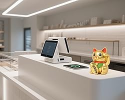 Artconal Maneki Neko Lucky Cat Statue Feng Shui