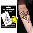 INKARTLINK Semi Permanent Tattoo, Temporary Tattoo, party tattoo, beautiful and realistic design, fun tattoo experience, cruelty-free, non-reflective, waterproof (Fern Leaf)