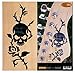 Rose & Skull/Black Pearl Inlay Sticker Decal For Guitar & Bass