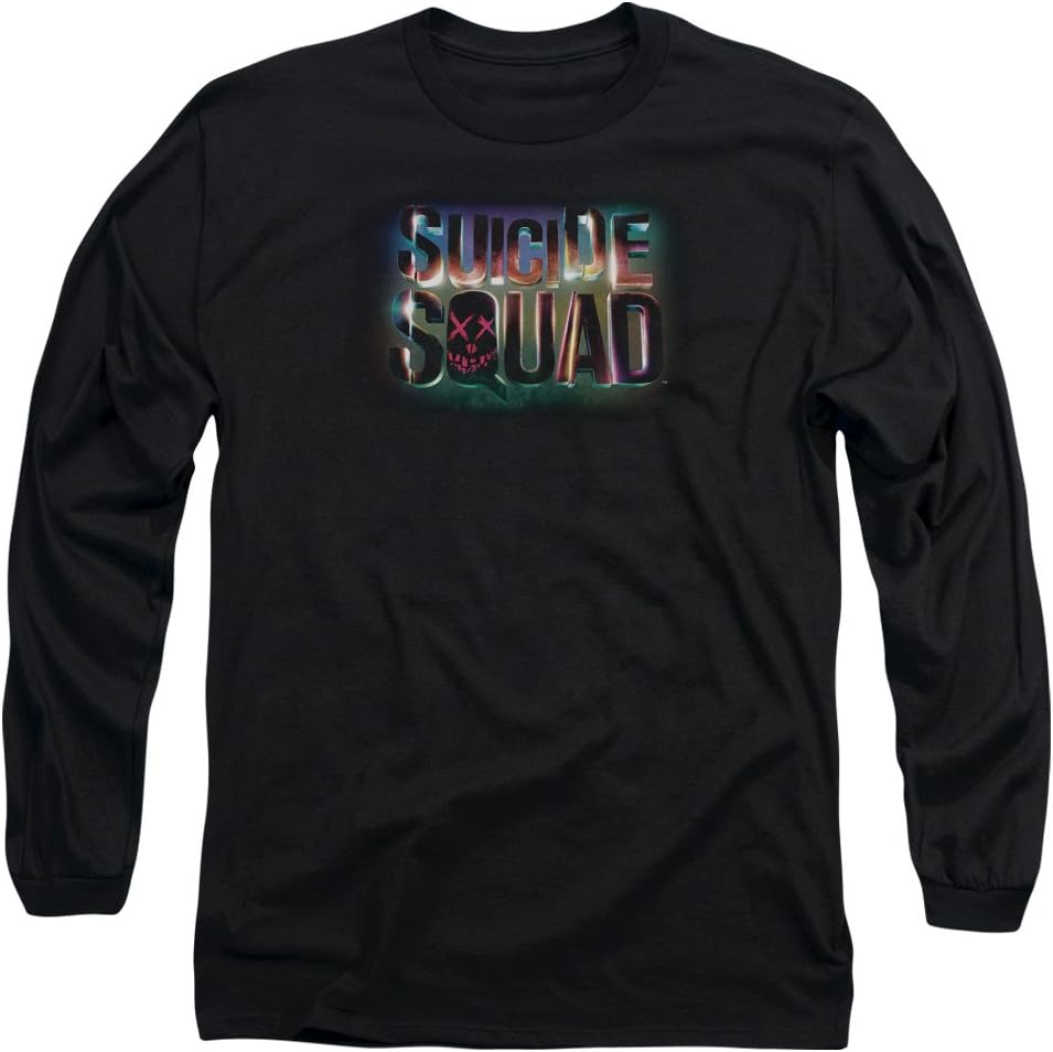 Suicide Squad - Mens Neon Logo Long Sleeve T-Shirt