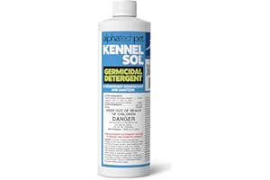 ATP KennelSol 1-Step Kennel Cleaner - 1 Pint Liquid Disinfectant, Effective Against Bacteria and Viruses, Deodorizer Wintergreen Scent by Alpha Tech Pet