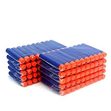 Coomoors Darts Pfeile für Nerf Zubehör, 100er Refill Bullets für N-Strike Elite, Nachfüll-Pack Spielzeug für draußen und Fami