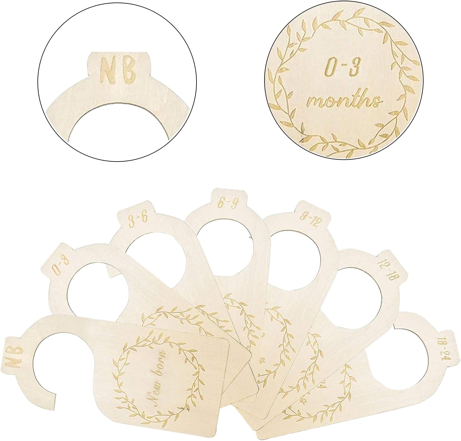 Alianzagestion Com Bebe Et Puericulture Mobilier 7 Pieces Diviseurs De Garde Robe Bebe Diviseurs De Taille Vetements Separateurs De Penderie Pour Bebe En Bois Separateurs De Placard Pour Bebe Pour Organiser Les Vetements Par