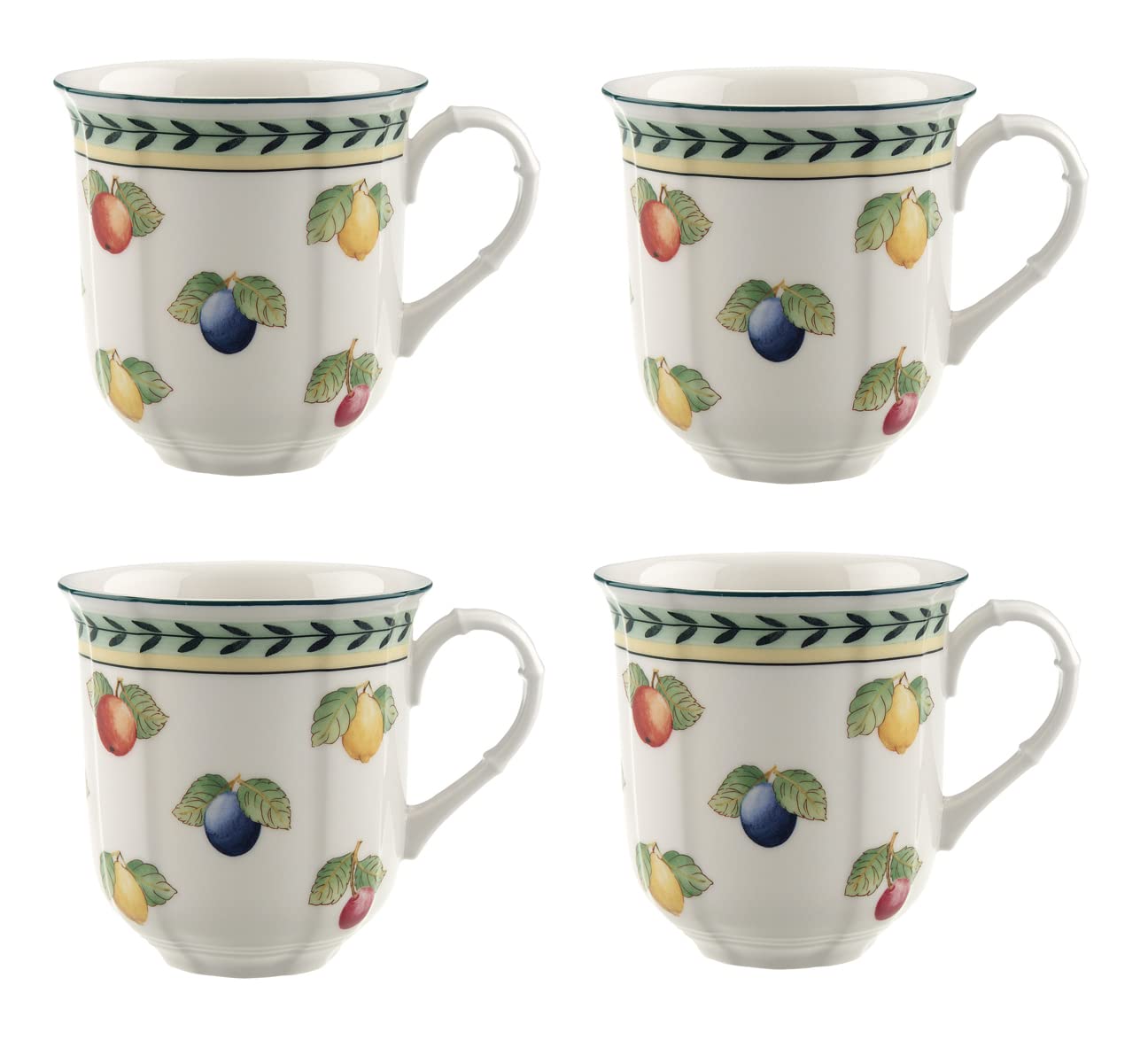 Villeroy & Boch French Garden Fleurence Mug, Set of 4, 11oz