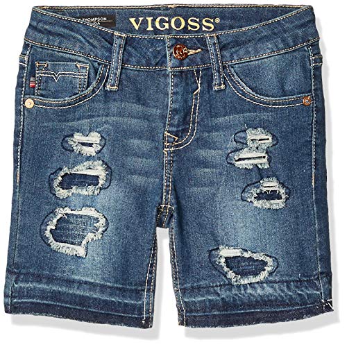 VIGOSS Girls' Big Bermuda Short, Destructed Orion, 7