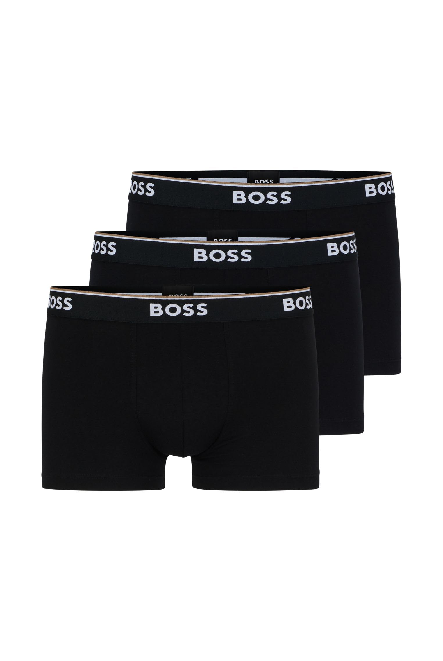 BOSS Hugo Herren Trunk 3p Co/EL Boxershorts, New - Black1, XL 6