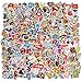 Vinyl Stickers 300 pcs Laptop Computer PC Water Bottle Car Helmet Skateboard Luggage Bike Bumper Waterproof Graffiti Decals,Gift for Kids, Adult- No-Duplicate Pack