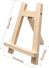 MAIXINNEW 2 Pcs Mini Easel Stand 20x15cm Wooden Tabletop Display Stands view 2